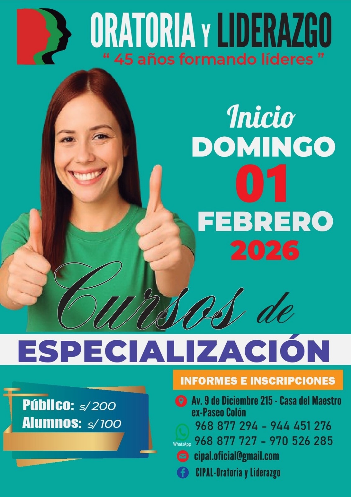 cursos de especializacion en oratoria y liderazgo